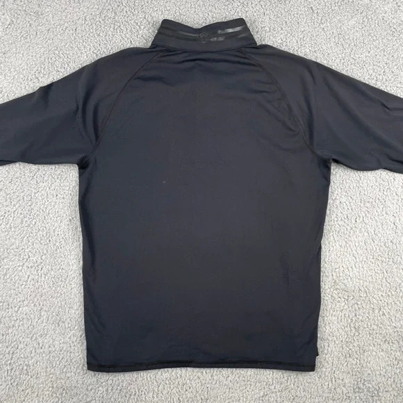 G/Fore Pullover Mens M‎ Black Quarter Zip Long Sleeve Golf Shirt 4G Logo Stretch